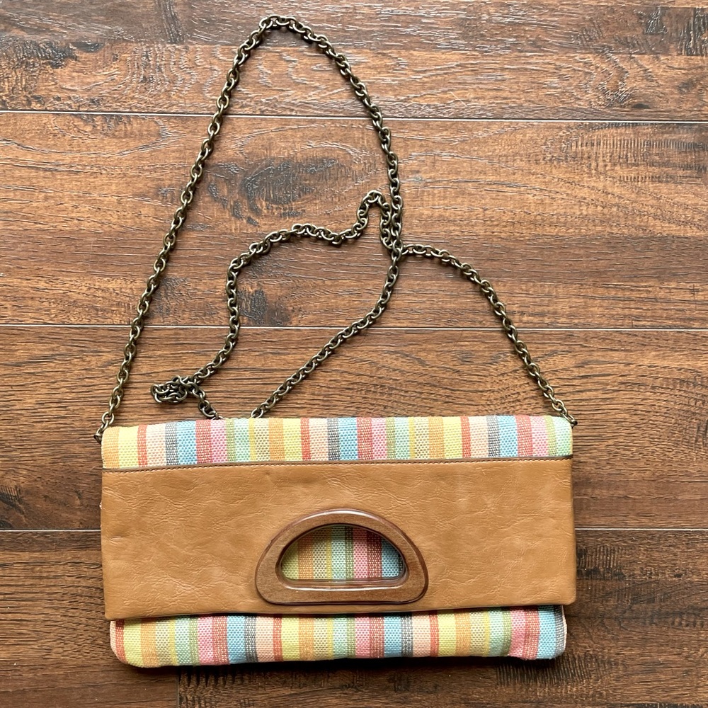 Aldo hacienda colors striped handbag